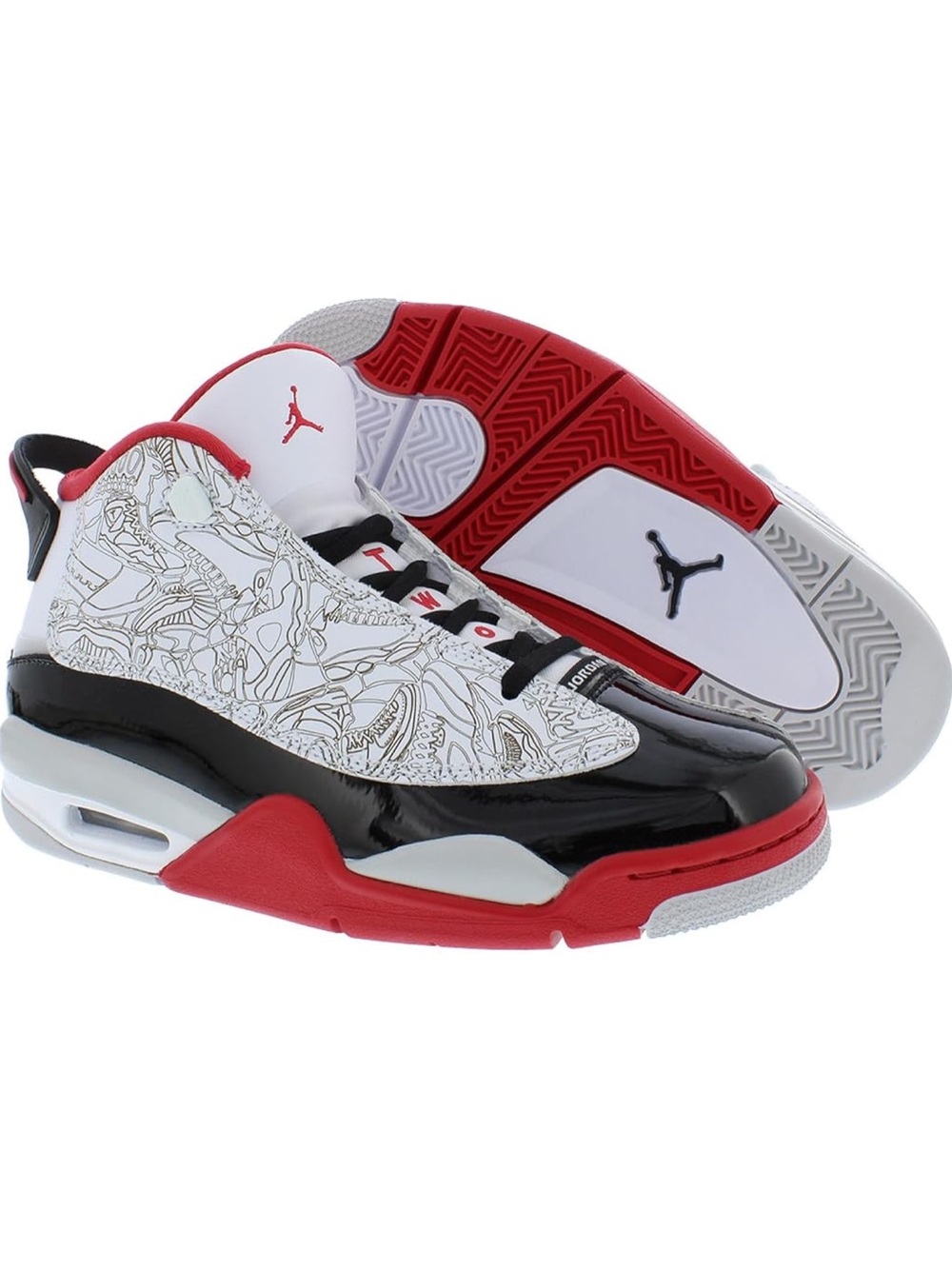 Nike Air Jordan Dub Zero GS 5Y White/True Red/Black – New With Box